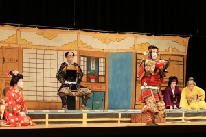 切山歌舞伎の「絵本太閤記」の一場面