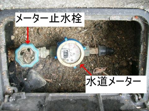 地下式の水道メーター